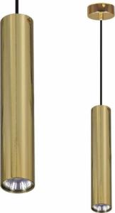 Lampa wisząca Kaja LAMPA wisząca K-4825 Kaja metalowa OPRAWA okrągły ZWIS tuba złota 1