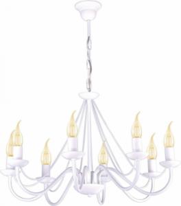 Lampa wisząca Kaja Żyrandol LAMPA wisząca K-3997 Kaja metalowa OPRAWA pałacowy ZWIS świecznikowy biały 1