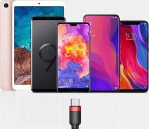 Kabel USB Blashorn USB-A - USB-C 1 m Czarny 2