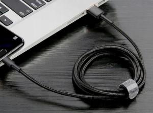 Kabel USB Blashorn USB-A - USB-C 1 m Czarny 3