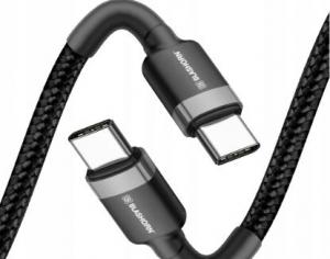 Kabel USB Blashorn USB-C - USB-C 1.2 m Czarny 1
