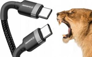 Kabel USB Blashorn USB-C - USB-C 1.2 m Czarny 10