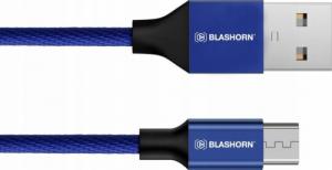 Kabel USB Blashorn USB-A - microUSB 1.8 m Niebieski 14