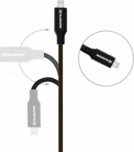 Kabel USB Blashorn USB-A - microUSB 1.8 m Niebieski 7