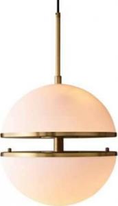 Lampa wisząca Copel Modernistyczna LAMPA wisząca CGJOW COPEL szklana OPRAWA kula ZWIS ball złota biała 1