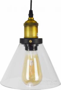 Lampa wisząca Copel LAMPA wisząca CGSCAN3 COPEL szklana OPRAWA industrialny zwis loft przezroczysty 1