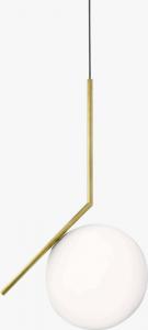 Lampa wisząca Copel Wisząca LAMPA modernistyczna CGMLKUL20ZWIS COPEL kula OPRAWA szklany ZWIS ball złota biała 1