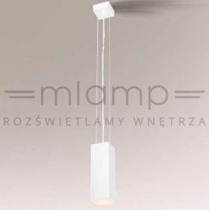 Lampa wisząca Shilo LAMPA wisząca SUWA 7648 Shilo prostokątna OPRAWA metalowa zwis biały 1