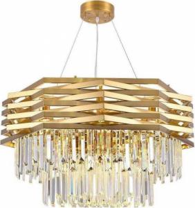 Lampa wisząca Copel Nowoczesna LAMPA wisząca CGMEL60 COPEL glamour do sypialni przezroczysta złota 1
