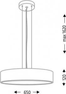 Lampa wisząca Shilo LAMPA wisząca BUNGO 5517 Shilo okrągła OPRAWA metalowa ZWIS czarny 2