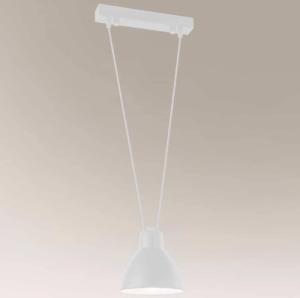 Lampa wisząca Shilo LAMPA wisząca MASAMI 7949 Shilo loftowa OPRAWA metalowy zwis biały 1