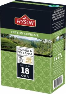 Hyson Hyson Herbata Zielona Ceylon Supreme duże liście 200g (OPA) 1