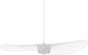 Lampa wisząca Mdeco Druciana LAMPA wisząca K-KAPELUSZ industrialna OPRAWA metalowy zwis czarny 2