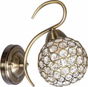 Kinkiet VEN Kinkiet LAMPA ścienna VEN K-A 1537/1 dekoracyjna OPRAWA metalowa glamour crystal patyna przezroczysta 1