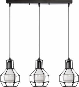 Lampa wisząca VEN LAMPA wisząca VEN W-1714/3 industrialna OPRAWA listwa ZWIS druciane kaltki loft czarne 1