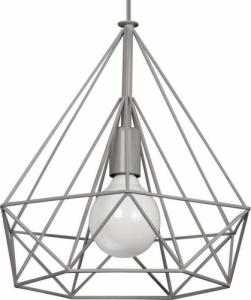 Lampa wisząca VEN Druciana LAMPA wisząca VEN W-CORF/D GR industrialna OPRAWA metalowy ZWIS klatka loft szara 1