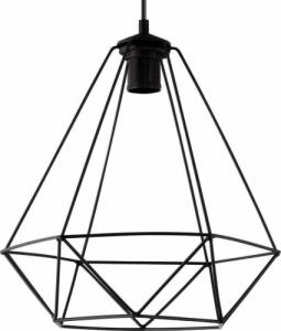 Lampa wisząca VEN LAMPA wisząca VEN W-1201/1 industrialna OPRAWA metalowy ZWIS druciany loft czarny 1