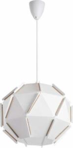Lampa wisząca VEN Geometryczna LAMPA wisząca VEN W-P 0298 WT geometryczna OPRAWA kula zwis ball biały 1