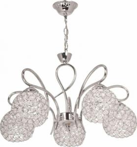 Lampa wisząca VEN LAMPA wisząca VEN W-A 1537/5 dekoracyjna OPRAWA metalowy ZWIS crystal glamour patyna przezroczysty 1