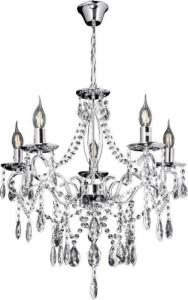 Lampa wisząca VEN Żyrandol LAMPA wisząca VEN W-N 2325/5 pałacowa OPRAWA z kryształkami ZWIS crystal maria teresa przezroczysty 1