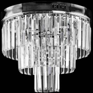 Lampa sufitowa VEN Glamour LAMPA sufitowa VEN E1736/5+4 CR kryształowa OPRAWA metalowa pałacowa chrom crystal 1
