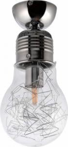 Lampa sufitowa VEN LAMPA sufitowa VEN W-602/1 industrialna OPRAWA szklana żarówka przezroczysta chrom 1