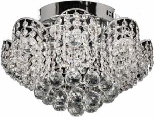 Lampa sufitowa VEN Plafon LAMPA sufitowa VEN W-E 0880/7 kryształowa OPRAWA glamour LED 7W krople drops przezroczysta 1