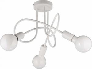 Lampa sufitowa VEN Plafon LAMPA sufitowa VEN W-LOOP/3 WH metalowa OPRAWA pręty sticks loft białe 1