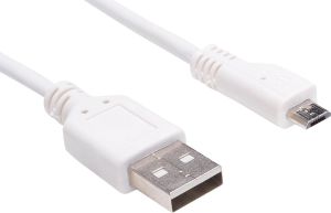 Kabel USB Sandberg USB-A - microUSB 3 m Biały (440-72) 1