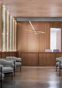 Lampa wisząca MAXlight Kaskada LAMPA wisząca TRIO P0426D Maxlight nowoczesny zwis LED 36W 3000K listwy złote 5