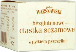 BATON WARSZAWSKI ŁAKOĆ WARSZAWSKI - Ciastka sezamowe z pyłkiem pszczelim bezglutenowe 150g 1
