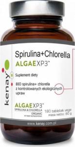 Kenay Spirulina i Chlorella ALGAEXP3 180 tabletek KENAY 1