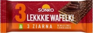 SONKO Lekkie Wafelki 3 ziarna w czekoladzie mlecznej SONKO, 36g 1