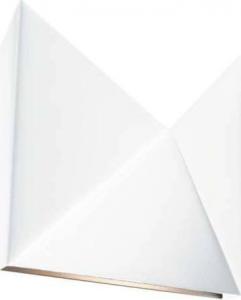 Kinkiet Shilo Kinkiet LAMPA ścienna AGI 7443 Shilo metalowa OPRAWA przyścienna trójkąty białe 1