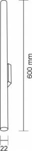 Kinkiet Shilo LAMPA ścienna KOSAME 4489 Shilo metalowa OPRAWA tuba downlight biały 1