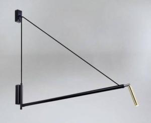 Kinkiet Shilo Ścienna LAMPA minimalistyczna NURH 9515 Shilo loftowy kinkiet metalowa tuba mosiądz 1