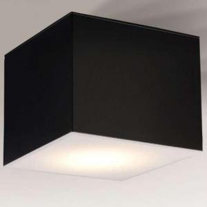 Lampa sufitowa Shilo LAMPA sufitowa ZAMA 7056 Shilo natynkowa OPRAWA metalowa LED 16W 3000K kostka cube czarna 1