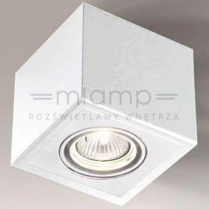 Lampa sufitowa Shilo Spot LAMPA sufitowa AWA H 7084 Shilo metalowa OPRAWA regulowana kostka ELOY cube biała 1