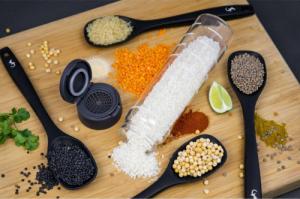 Lurch butelka do płukania ryżu i ziaren, szkło borokrzemowe, śred. 6,5 x 24,5 cm 4