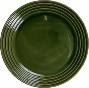 Sagaform talerz, zielony, ceramika, śred. 20 cm 1