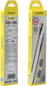 Kabel USB Awei USB-C - mini Jack 3.5 mm Czarny (6954284001045) 2