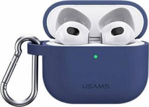 Usams Etui ochronne Silicon BH741AP02 do AirPods 3 granatowe 1