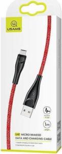 Kabel USB Usams USB-A - microUSB 1 m Czerwony (6958444983516) 8