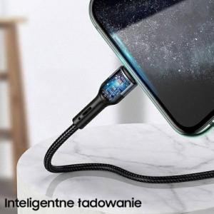 Kabel USB Usams USB-A - Lightning 1 m Zielony (6958444945248) 3