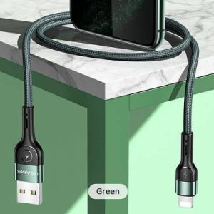 Kabel USB Usams USB-A - Lightning 1 m Zielony (6958444945248) 7