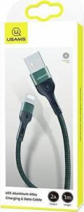 Kabel USB Usams USB-A - Lightning 1 m Zielony (6958444945248) 8
