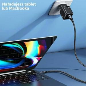 Ładowarka Usams USAMS Ład. siec. USB-C T45 30W PD3.0 +QC3.0 Fast Charging +kabel U63 USB-C/Lightning biały/white UXTZH02 (USAMS-UX) 8