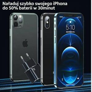 Ładowarka Usams USAMS Ład. siec. USB-C T45 30W PD3.0 +QC3.0 Fast Charging +kabel U63 USB-C/Lightning czarny/black UXTZH01 (USAMS-UX) 9