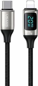Kabel USB Usams USB-C - Lightning 1.2 m Biały (6958444975443) 1
