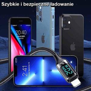 Kabel USB Usams USB-C - Lightning 1.2 m Biały (6958444975443) 3